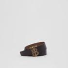 Burberry Burberry Reversible Monogram Motif Leather Belt, Size: 100