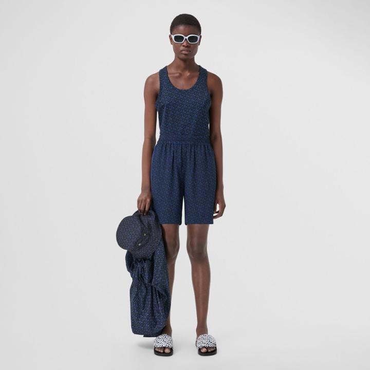 Burberry Burberry Monogram Print Cotton Jersey Vest