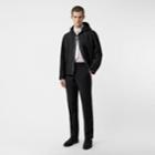 Burberry Burberry Classic Fit Logo Detail Wool Mohair Tailored Trousers, Size: 34, Black