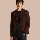 Burberry Patch Pocket Cotton Wool Blend Tailored Jacket
