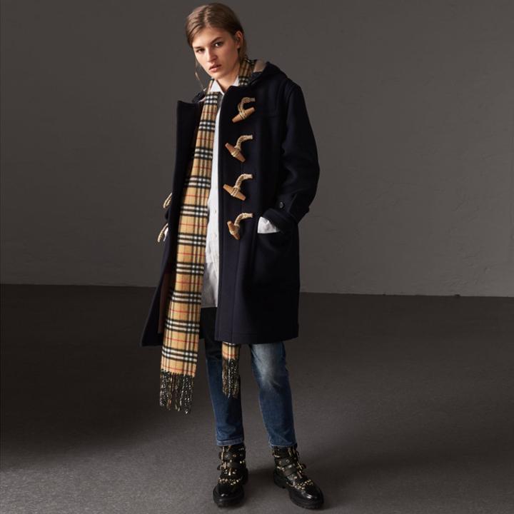 Burberry Burberry The Greenwich Duffle Coat, Size: 04, Blue