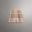 Burberry Burberry Check Twill Cotton Boxer Shorts, Size: M, Beige