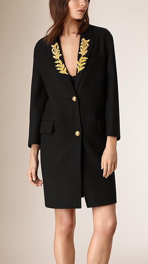 Burberry Prorsum Regimental Cashmere Coat
