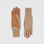 Burberry Burberry Cashmere-lined Merino Wool And Lambskin Gloves, Brown