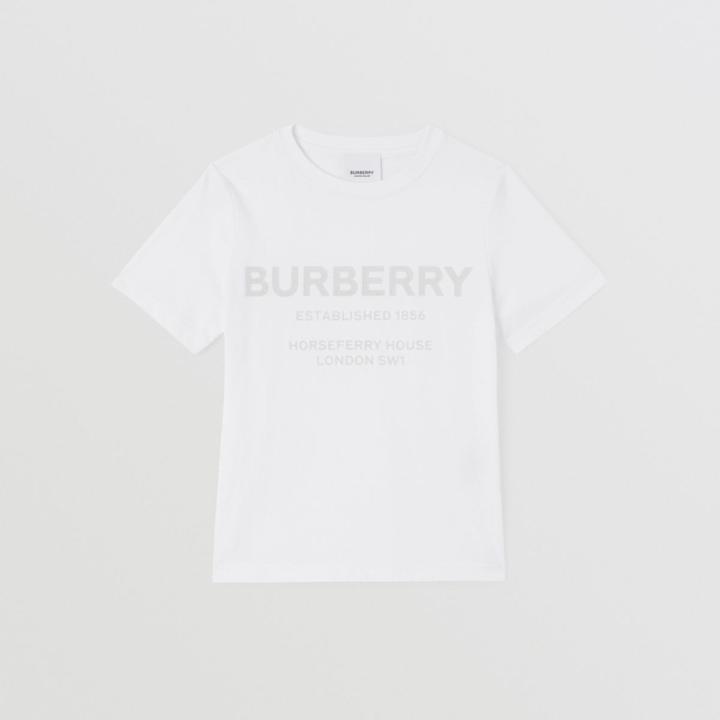 Burberry Burberry Childrens Horseferry Print Cotton T-shirt, Size: 6y