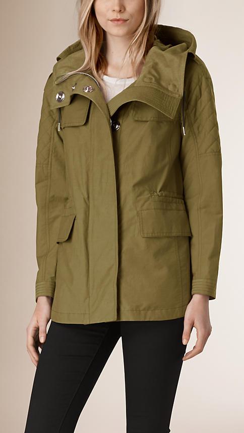 Burberry Technical Cotton Blend Parka