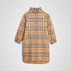 Burberry Burberry Childrens Vintage Check Cotton Shirt Dress, Size: 10y, Yellow