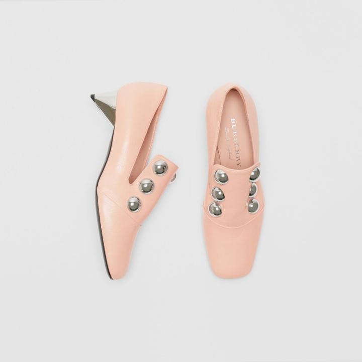 Burberry Burberry Stud Detail Patent Leather Pumps, Size: 38, Pink