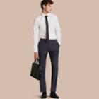Burberry Burberry Modern Fit Wool Trousers, Size: 40, Blue