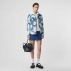 Burberry Burberry Deer Motif Japanese Denim Mini Skirt, Size: 06, Blue