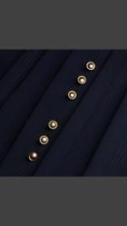 Burberry Silk Dress With Polished Buttons