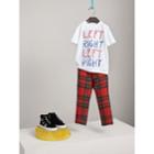 Burberry Burberry Left Right Print Cotton T-shirt, Size: 6y