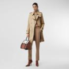 Burberry Burberry The Mid-length Kensington Heritage Trench Coat, Size: 02, Yellow