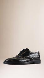 Burberry Online Exclusive Eyelet Detail Leather Wingtip Brogues