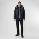 Burberry Burberry Detachable Sleeve Hooded Puffer Jacket, Size: Xs, Blue