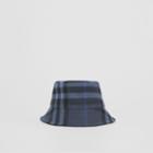 Burberry Burberry Check Wool Cashmere Bucket Hat, Size: Xs