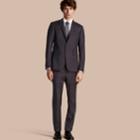 Burberry Burberry Slim Fit Travel Tailoring Wool Suit, Size: 56r, Blue
