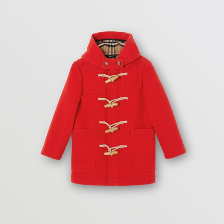 Burberry Burberry Childrens Double-faced Wool Duffle Coat, Size: 14y, Red