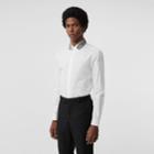 Burberry Burberry Slim Fit Bullion Link Cotton Poplin Dress Shirt, Size: 14.5, White