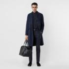Burberry Burberry Double-faced Wool Cashmere Tailored Coat, Size: 40, Blue