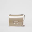 Burberry Burberry The Small Patent Leather D-ring Bag, Grey