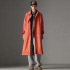 Burberry Burberry Reissued Cotton Car Coat With Detachable Warmer, Size: Xl, Red
