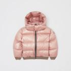 Burberry Burberry Childrens Icon Stripe Detail Hooded Puffer Jacket, Size: 14y, Purple