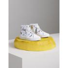 Burberry Burberry Doodle Print High-top Trainers, Size: 7, White