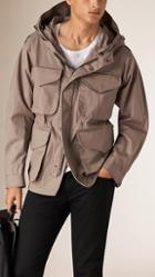 Burberry Brit Multi-pocket Field Jacket With Hood