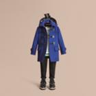 Burberry Burberry Hooded Wool Duffle Coat, Size: 5y, Blue