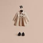 Burberry Burberry Stretch Cotton Trench Dress, Size: 3y, Yellow