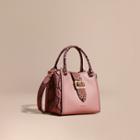 Burberry The Medium Buckle Tote In Grainy Leather And Python