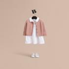 Burberry Burberry Textured Knit Cashmere Cardigan, Size: 3y, Pink