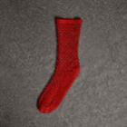 Burberry Burberry Crocheted Cotton Socks, Size: M/l, Red