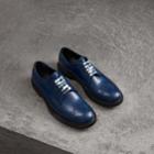 Burberry Burberry Leather Brogues With Painted Laces, Size: 42, Blue