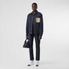 Burberry Burberry Postcard Motif Japanese Selvedge Denim Jacket, Size: 00, Blue