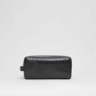Burberry Burberry Horseferry Print Leather Travel Pouch, Black