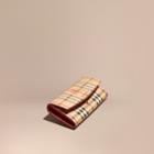 Burberry Burberry Haymarket Check And Leather Continental Wallet, Pink