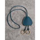 Burberry Burberry Equestrian Shield Leather Key Charm, Blue