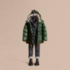 Burberry Burberry Down-filled Hooded Puffer Coat, Size: 14y, Green