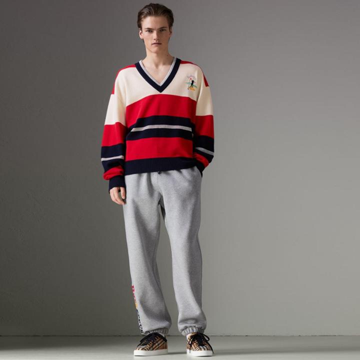 Burberry Burberry Reissued Striped Lambswool Sweater