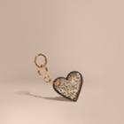Burberry Burberry Sequinned Heart Key Charm, Yellow