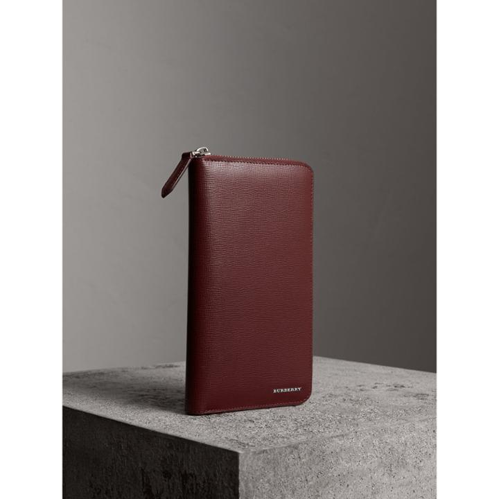 Burberry Burberry London Leather Ziparound Wallet