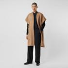 Burberry Burberry Short-sleeve Double-faced Cashmere Belted Cape - Unisex, Size: Xs/s, Brown