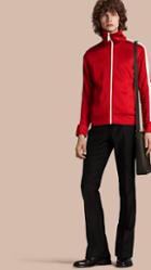 Burberry Prorsum Stripe Detail Zip Front Jacket
