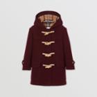 Burberry Burberry Childrens Double-faced Wool Duffle Coat, Size: 8y, Red