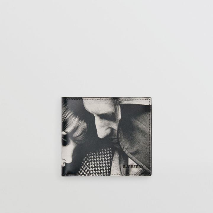 Burberry Burberry Archive Campaign Print International Bifold Wallet, Black/white