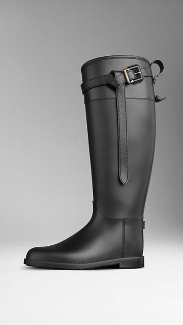 Burberry Belted Equestrian Rain Boots