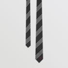Burberry Burberry Slim Cut Striped Silk Jacquard Tie, Black