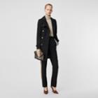 Burberry Burberry The Short Islington Trench Coat, Size: 02, Black